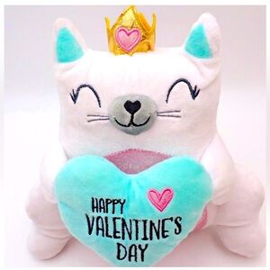 Valentine's Day Burton + Burton Princess Kitty Cat Plush Crown Stuffed Animal